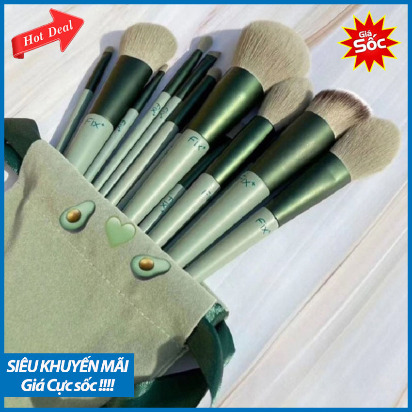 [HÀNG SIÊU SALE] Bộ Cọ Trang Điểm Chuyên Nghiệp; Có Đủ 13 Món; Lông Cọ Siêu Mềm; Thiết Kế Bắt Mắt Đang Cực Kỳ Được Lòng Hội Chị Em Phụ Nữ