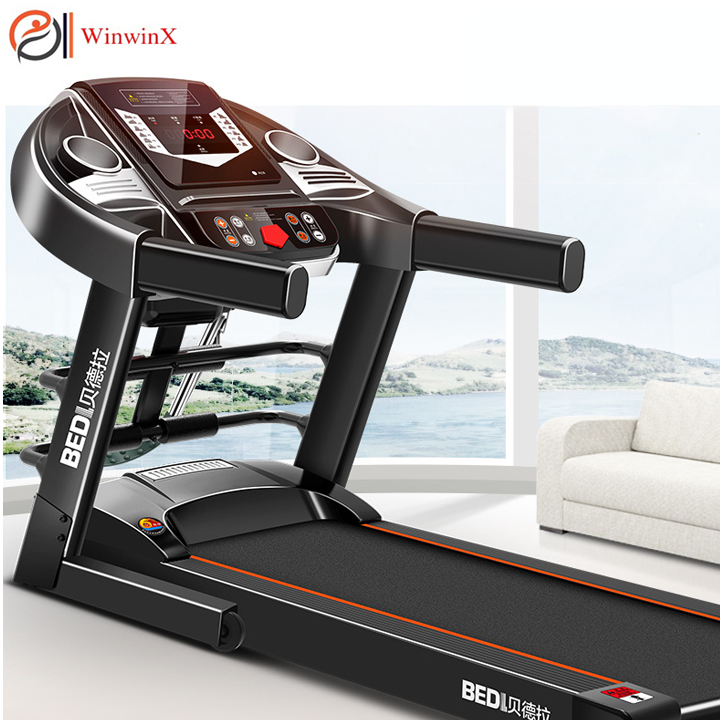 Máy chạy bộ điện đa năng cao cấp k005 tặng kèm máy đánh mỡ bụng, máy chạy bộ trong nhà mẫu 2023, tốc độ 12km băng chạy siêu rộng, gấp gọn màn led gấp thông minh 5 cấp độ chạy có loa bluetooth bảo hành 5 năm