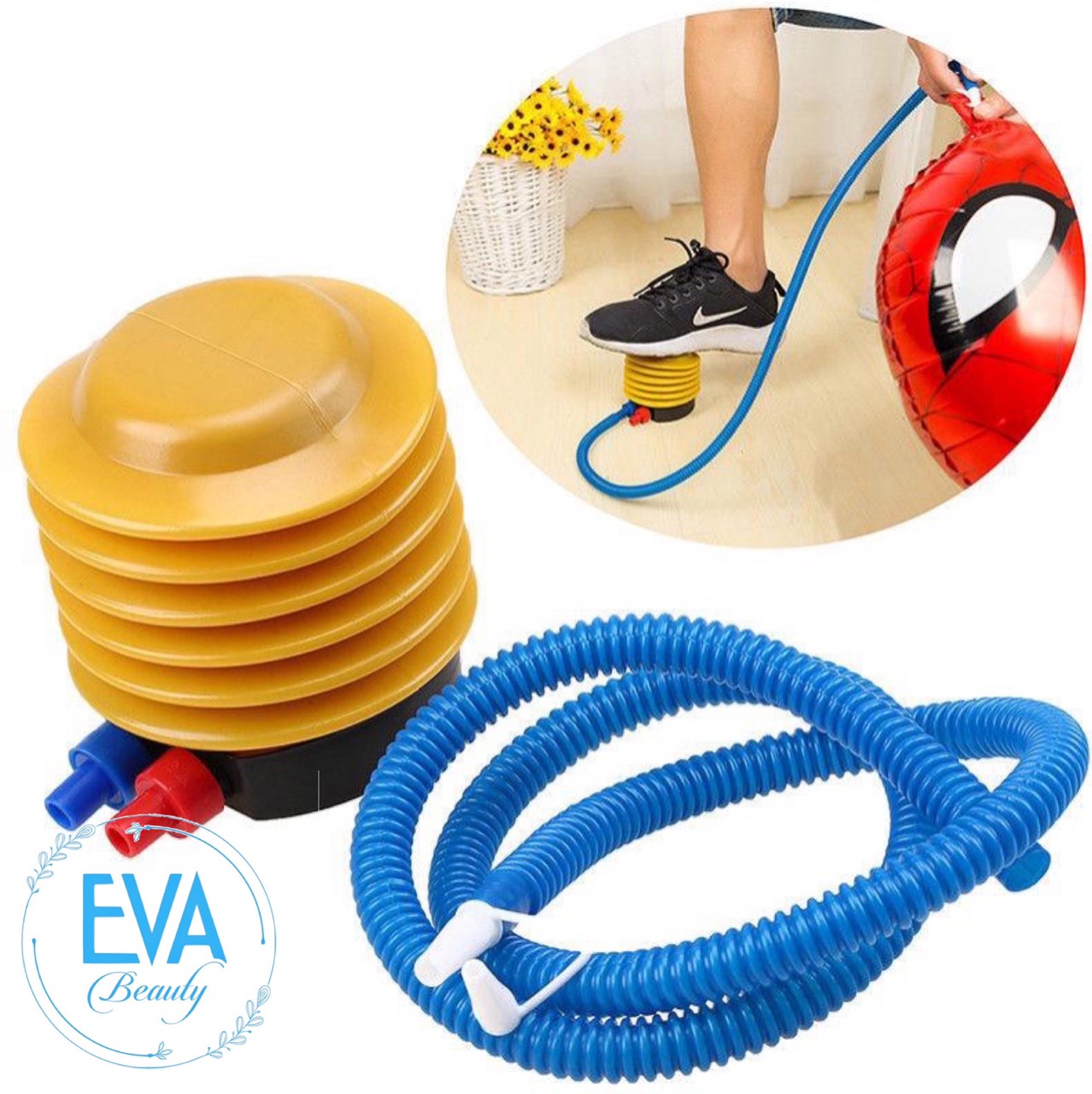 Dụng Cụ Bơm Hơi Bóng Bay Đạp Chân / Đồ Bơm Bong Bóng Đạp Chân /  Bơm Bóng Và Phao Bơi Bằng Chân Mini M1641