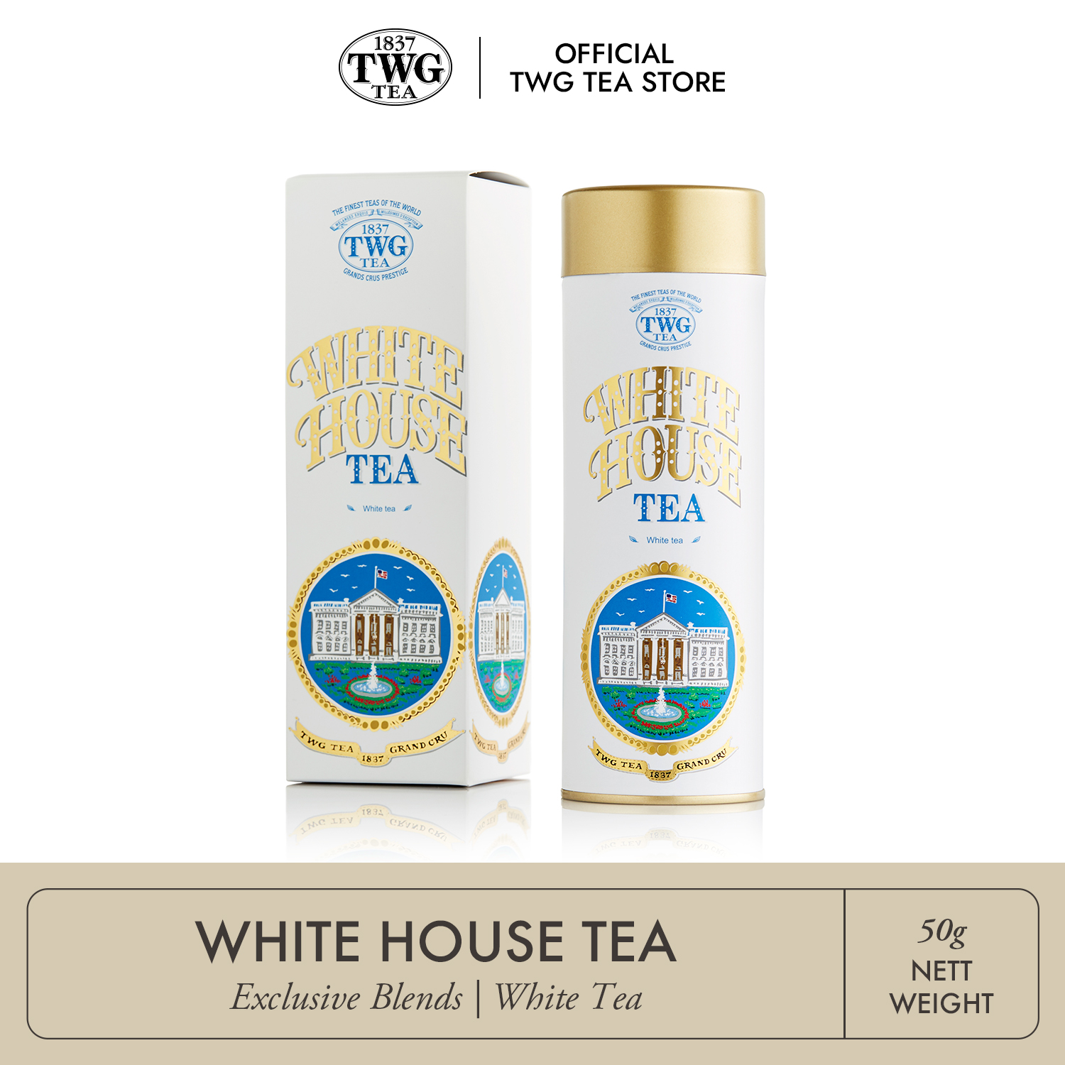 Trà TWG Tea - White House Tea (50g) | Trà Trắng