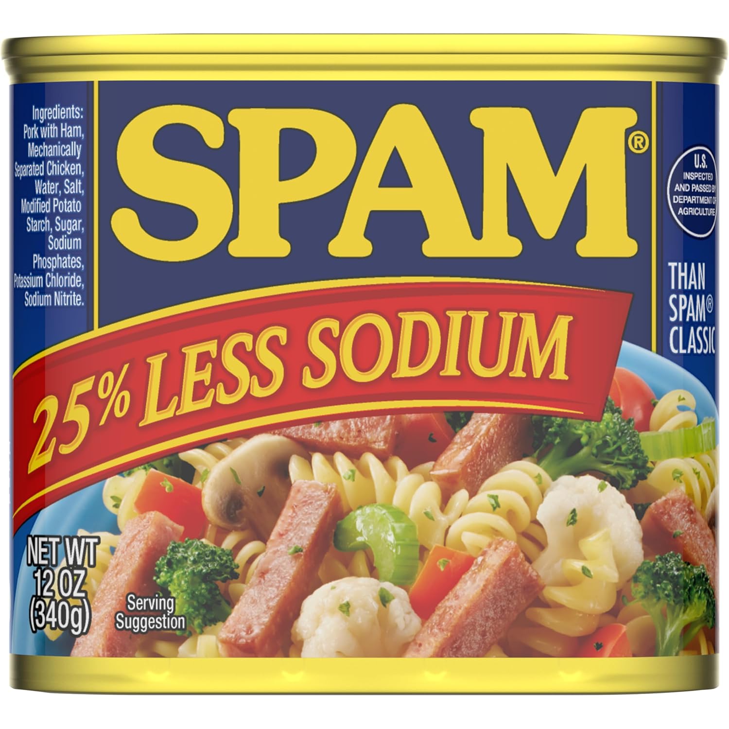 Thịt Hộp Spam 25% Less Sodium 340g
