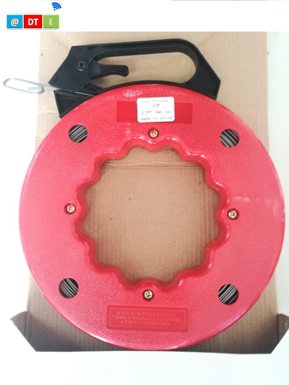 Dây mồi luồn dây điện bằng kim loại có tay cầm và hộp đựng - dài 15m-20m-25m-30m
