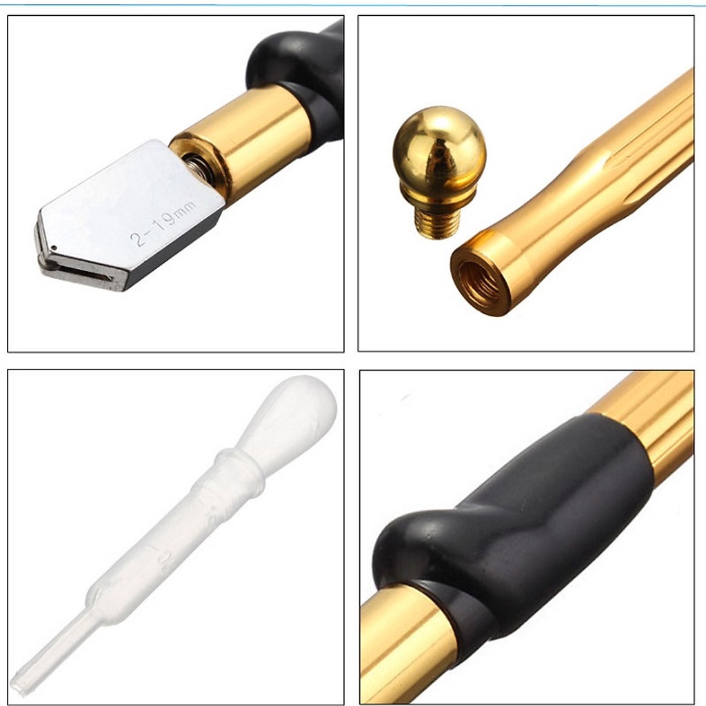 Dao cắt kính, cắt kiếng bviwe cực bén thân đồng 180mm lưỡi dày 3 - 12mm