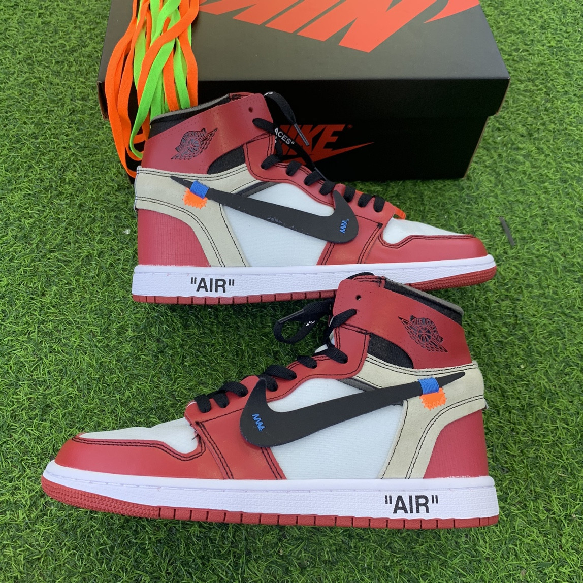 (VIDEO ẢNH+FREESHIP+HỘP) giầy thể thao Jordan off white đỏ trắng thời trang nam nữ