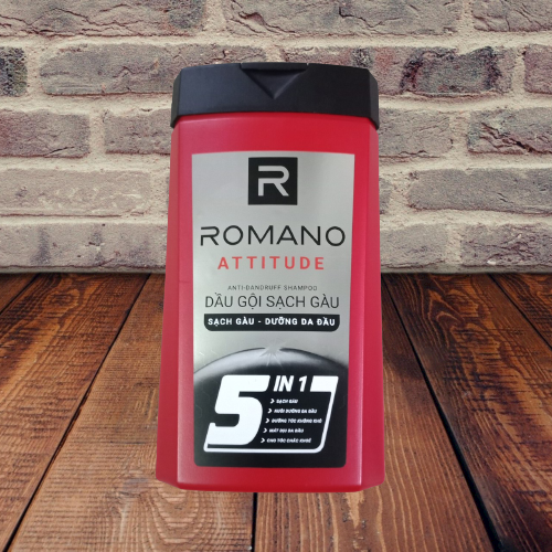 Dầu gội sạch gàu/Sữa tắm kháng khuẩn Romano ATTITUDE hương nước hoa 150gr