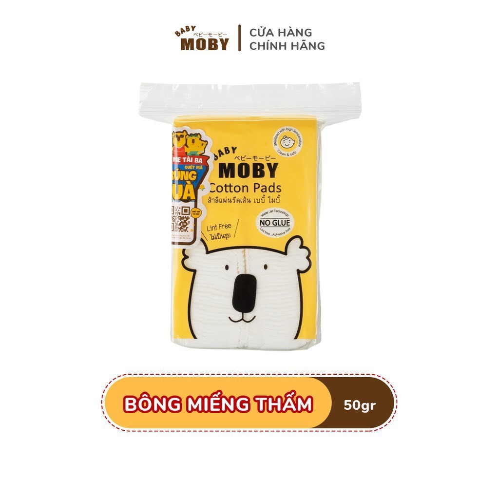 Bông miếng moby baby cỡ nhỏ