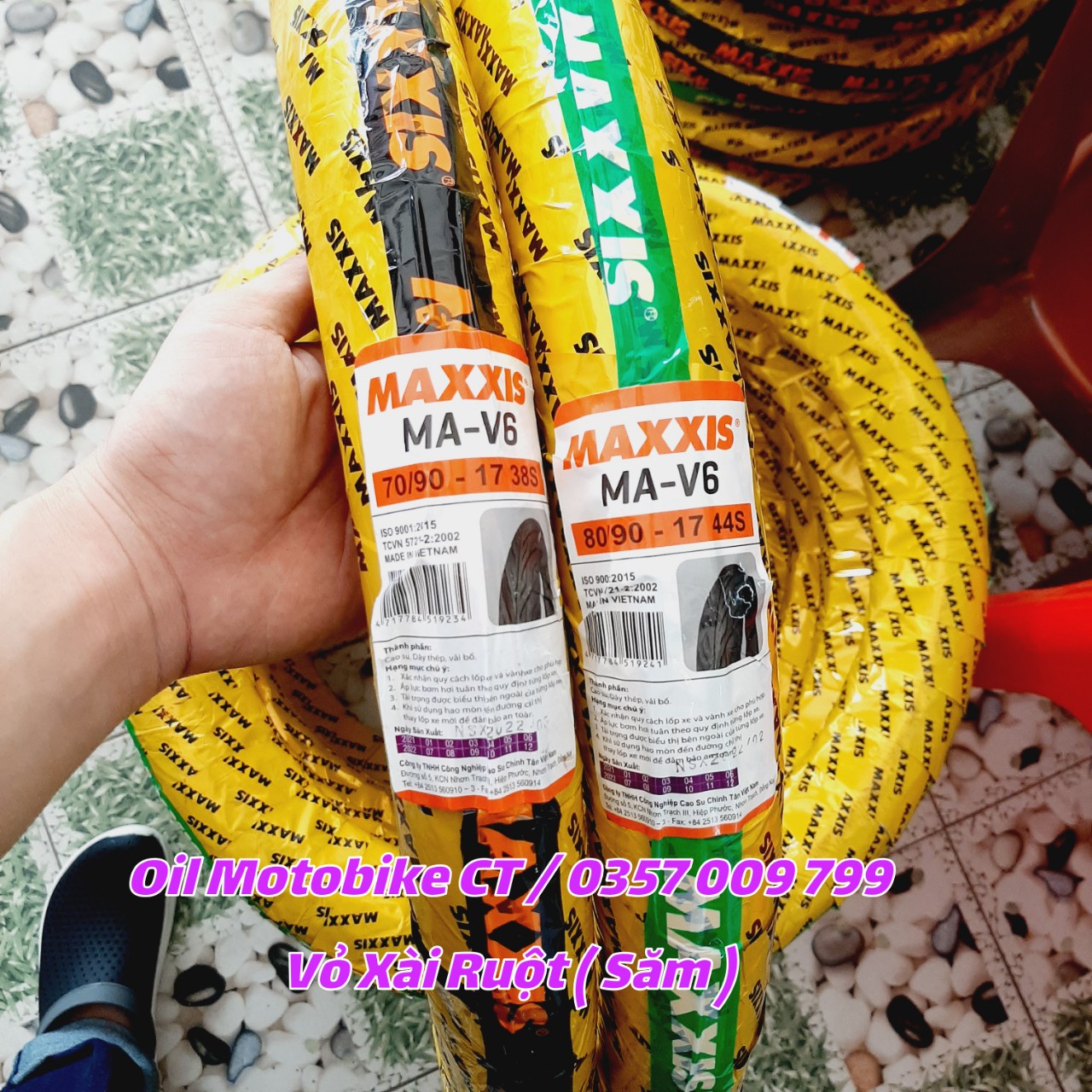 Vỏ maxxis sử dụng ruột gai mav6 50, 60, 70, 80 gắn nhiều xe wave , future , ex , sirius , jupiter , raider , sonic