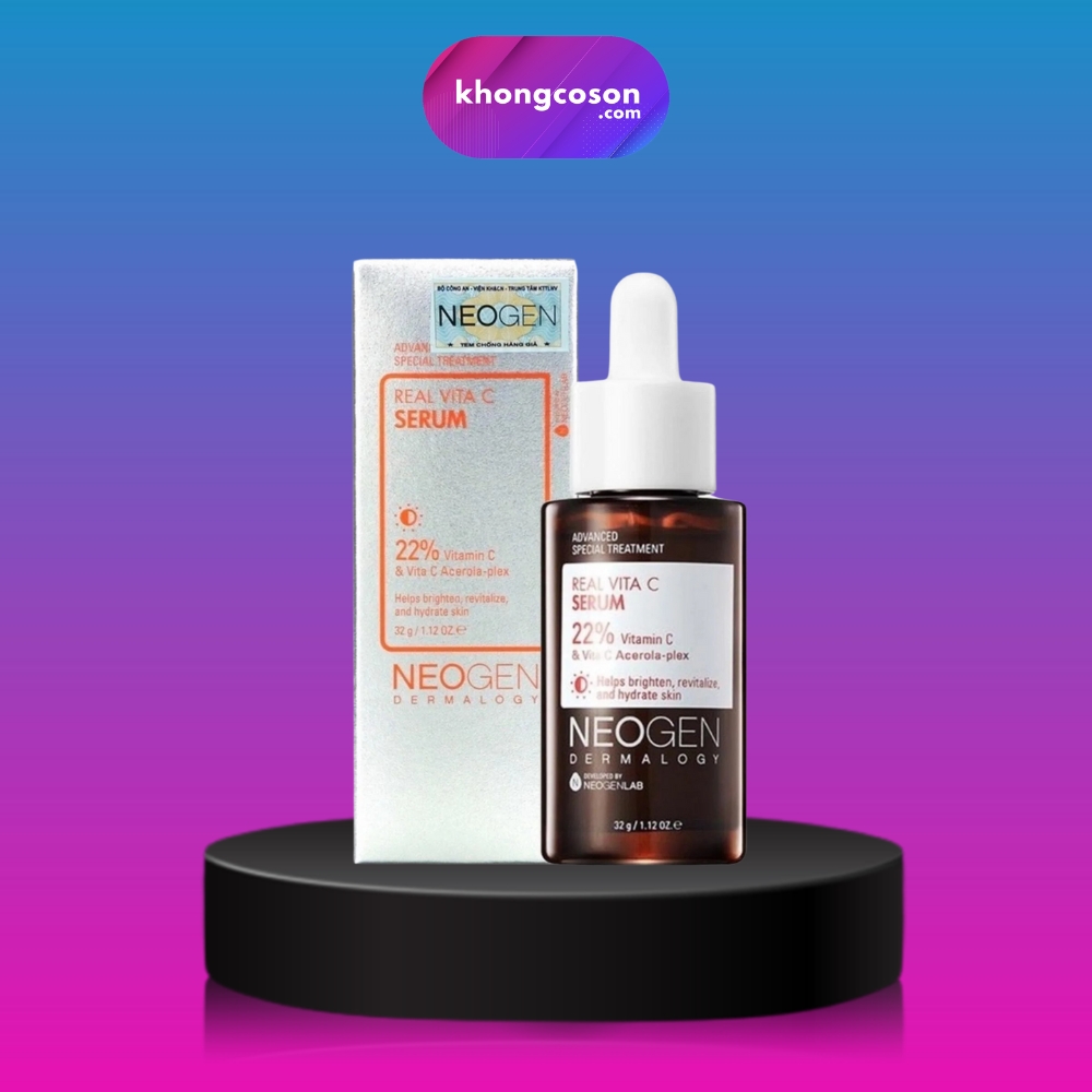 Serum Vitamin C Neogen 22% Tinh Chất Làm Sáng Da Neogen Dermalogy Real Vitamin C Serum 30ml - Khongcoson