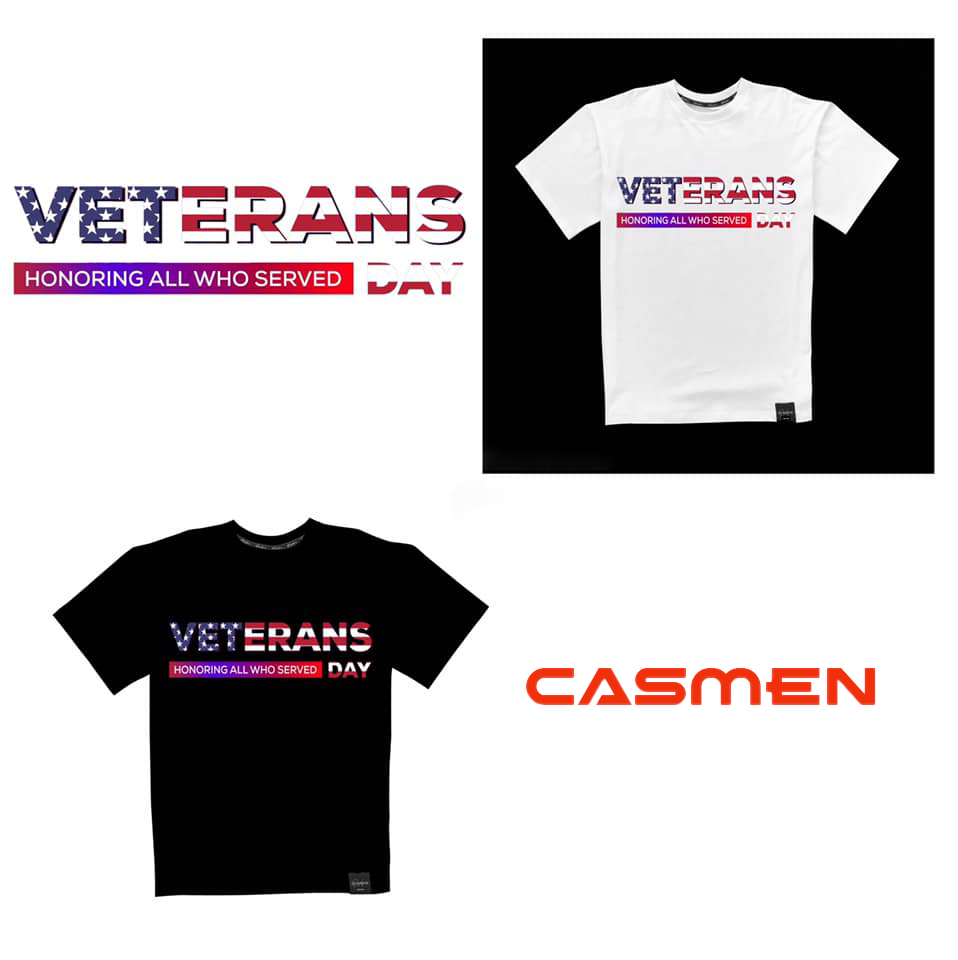 Áo thun form rộng unisex nam nữ Veterans Day