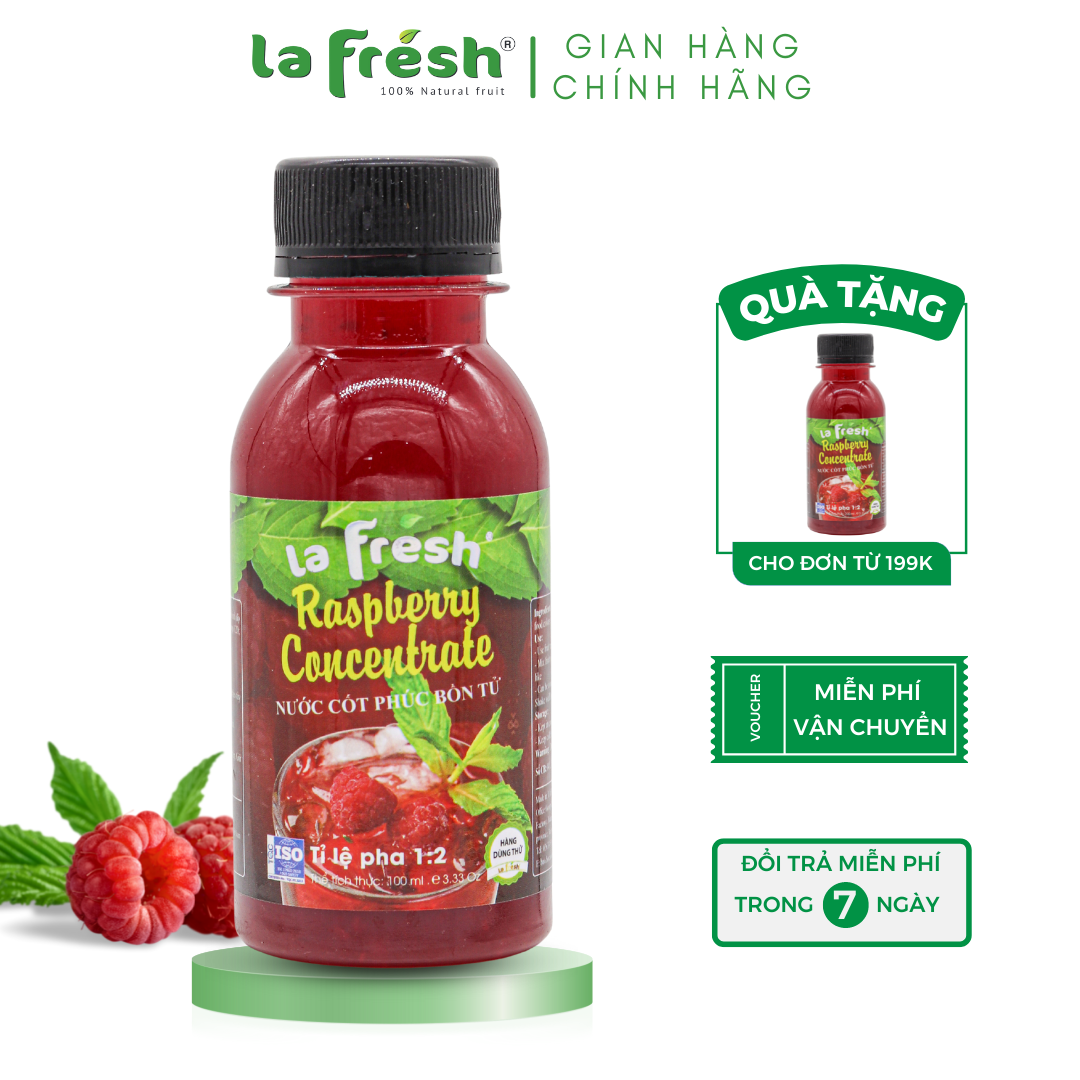 Nước cốt Phúc bồn tử Lafresh chai 100ml
