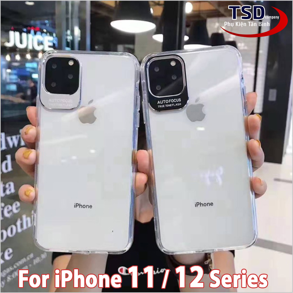 Ốp Lưng Dành Cho iPhone 11, 11 PRO, 11 PRO MAX, 12 MINI, 12, 12 PRO, 12 PRO MAX Viền Nhôm Bảo Vệ Camera Siêu Đẹp
