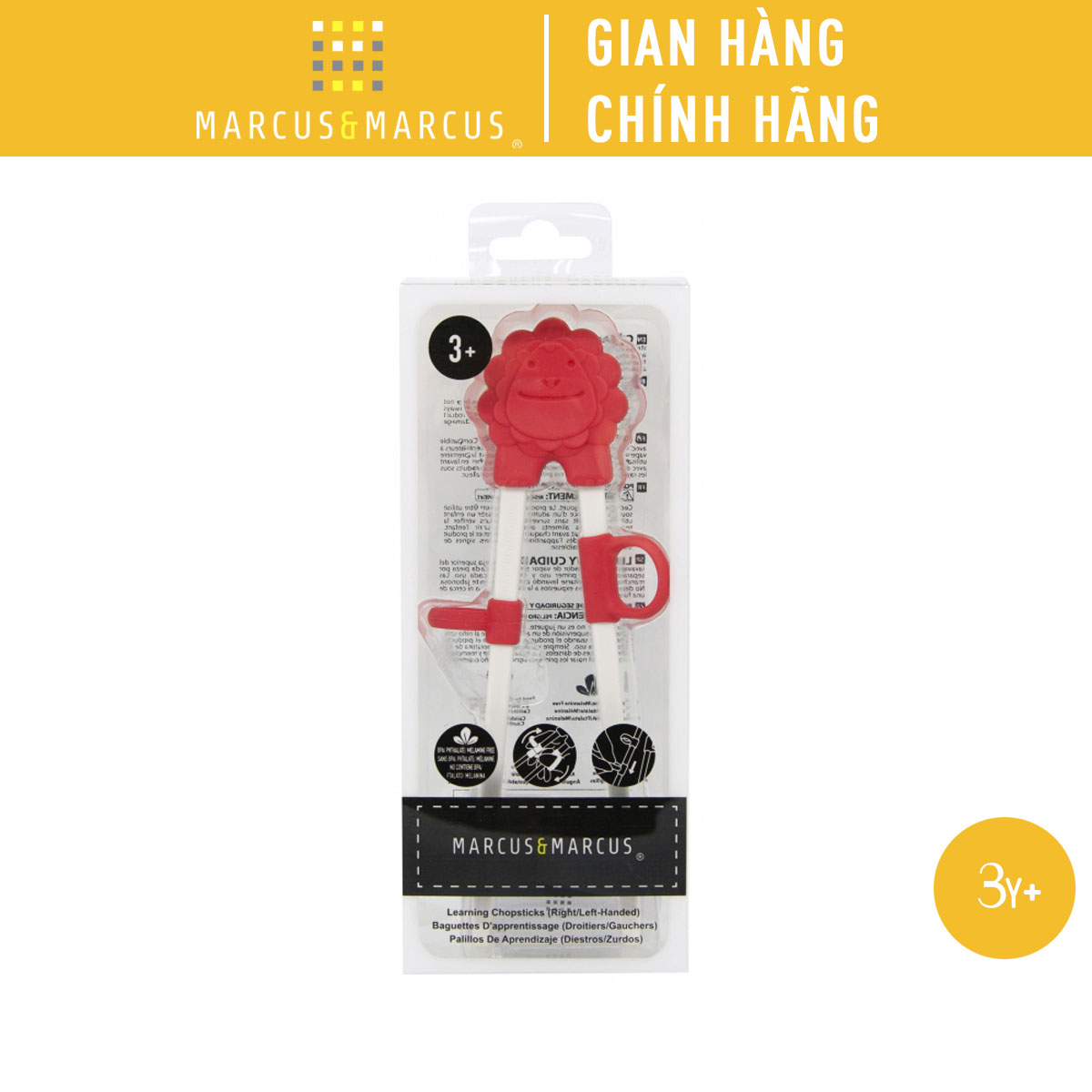 Đũa tập ăn cho bé Marcus & Marcus, từ 3 tuổi - Marcus