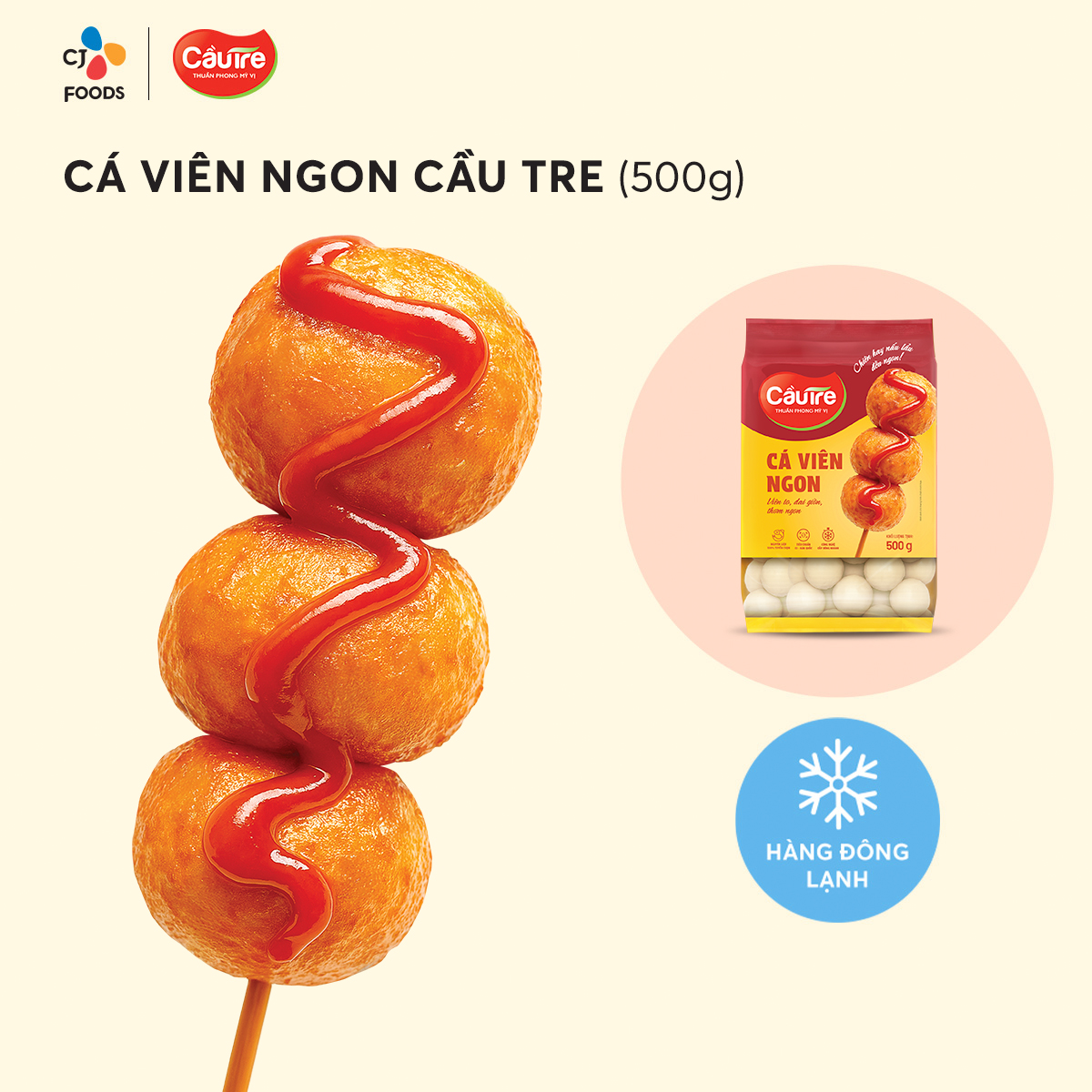 [Hỏa tốc] Cá viên ngon Cầu Tre 250g hoặc 500g