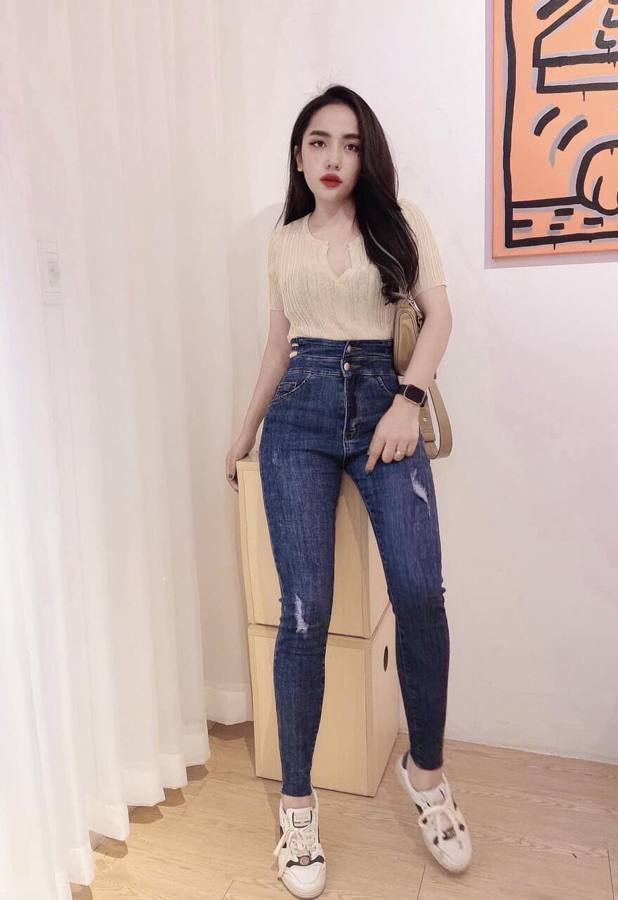 [HCM]QUẦN JEAN NỮ LƯNG CAO SIÊU ĐẸP SHOP THIÊN ĐƯỜNG ĐỒ BỘ