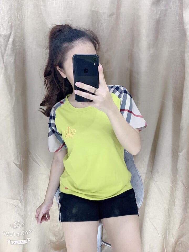 Set bộ đùi thời trang phối caro dễ thương