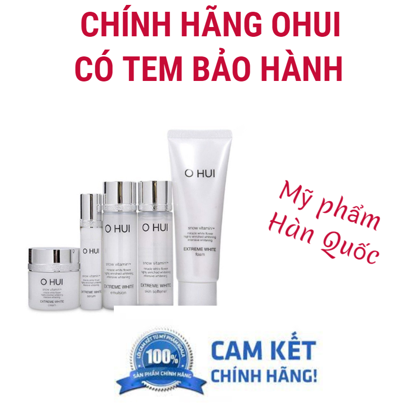 Set dưỡng trắng da Ohui Extreme White 5 món, phù hợp với làn da châu Á - cam kết chính hãng.