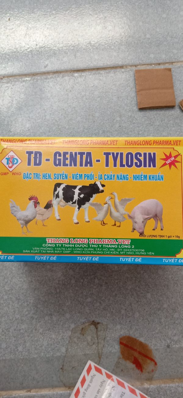 5Gói Genta Tylosin Hen Suyễn, Viêm Phổi, Tiêu Chảy Nặng - 364