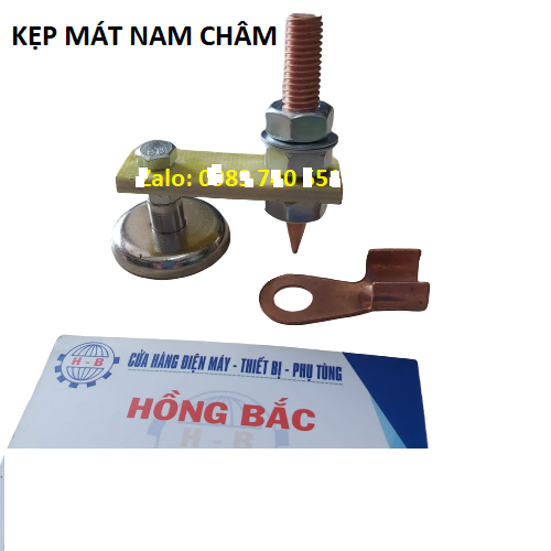 02 Kẹp mát nam châm máy hàn - chống xoắn- chống mô ve -siêu dính