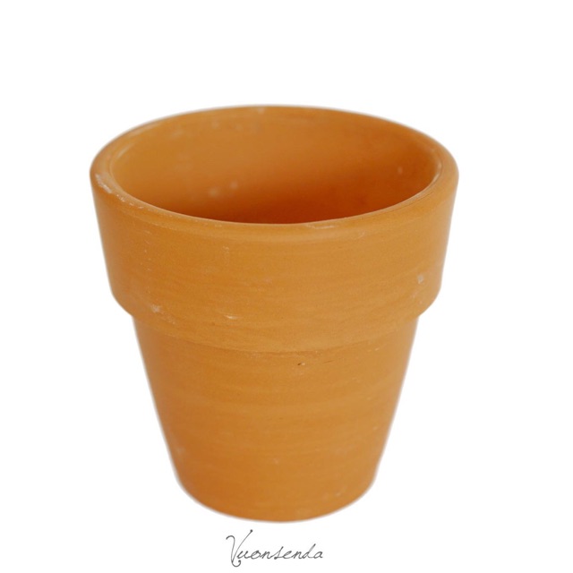 Chậu đất nung đỏ 11x11cm - Vườn sen đá