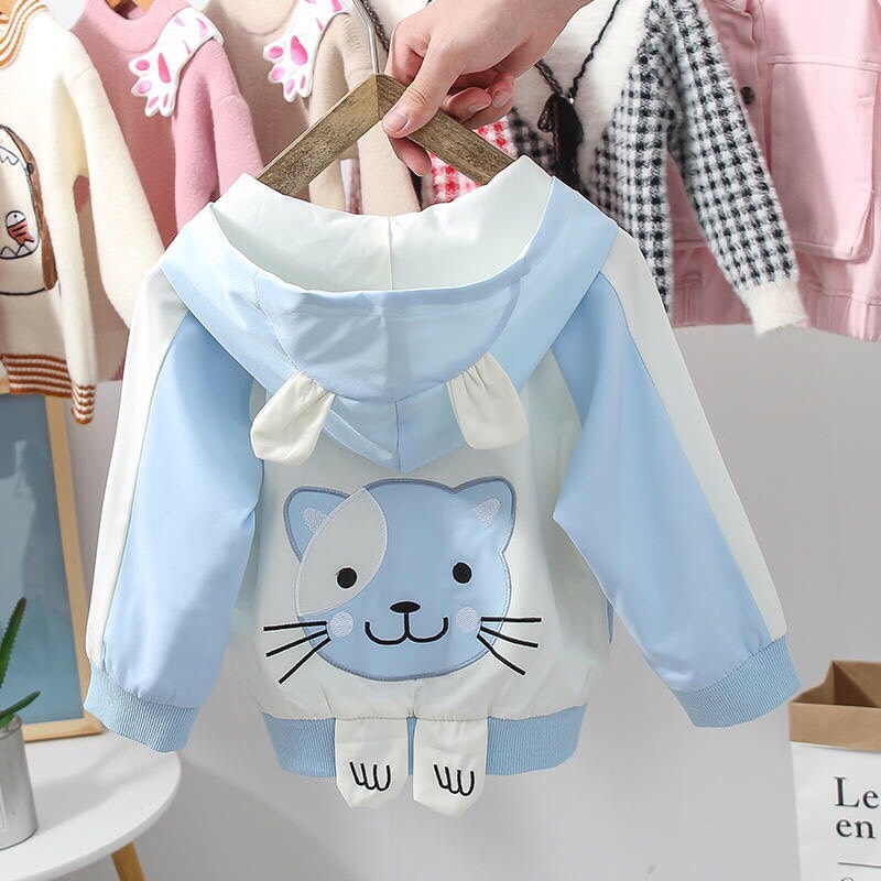 Áo khoác bé gái. Áo khoác hình thêu siêu cưng, áo nhiều sắc màu đẹp. Size lớn
