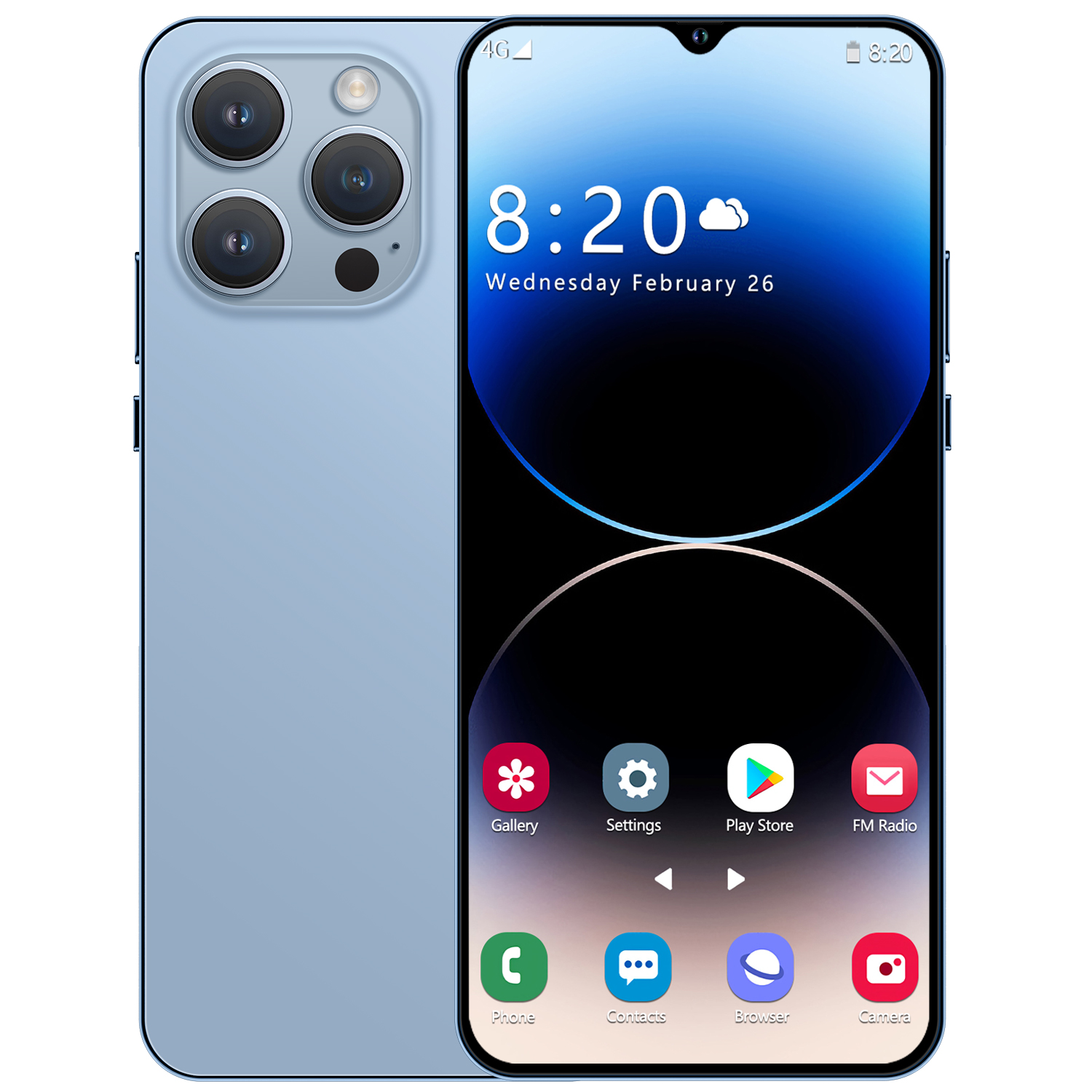 Mobile Phone 5g Network for Students, Super Smooth, Cheap Price, 10-Core Processor, Feature Phones 6.8Inch Mobilephone, Super Cheap Phone, Android Smartphone - 4