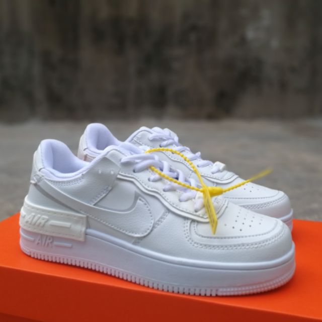 [HCM]Giầy air force 1 shadow full trắng nữ