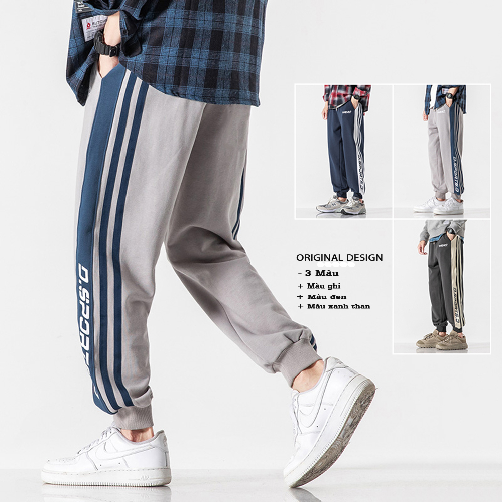 Quần JOGGER Túi Phối Chữ Sọc Sườn Nổi Bật Cá Tính Thời Trang 4HER JOGGER NAM 9000080