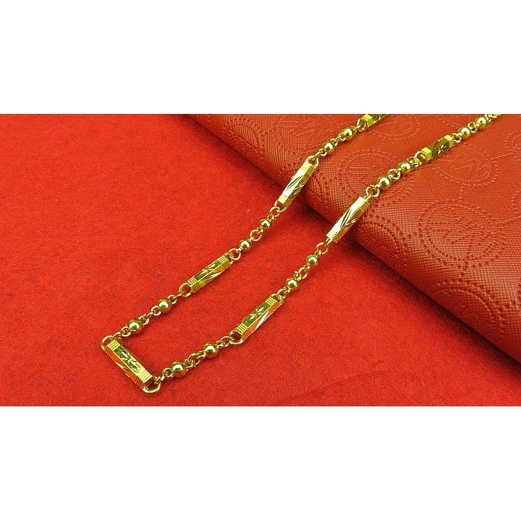 ✁○♣ Dây chuyền nam nữ mạ vàng khối đặc 18k