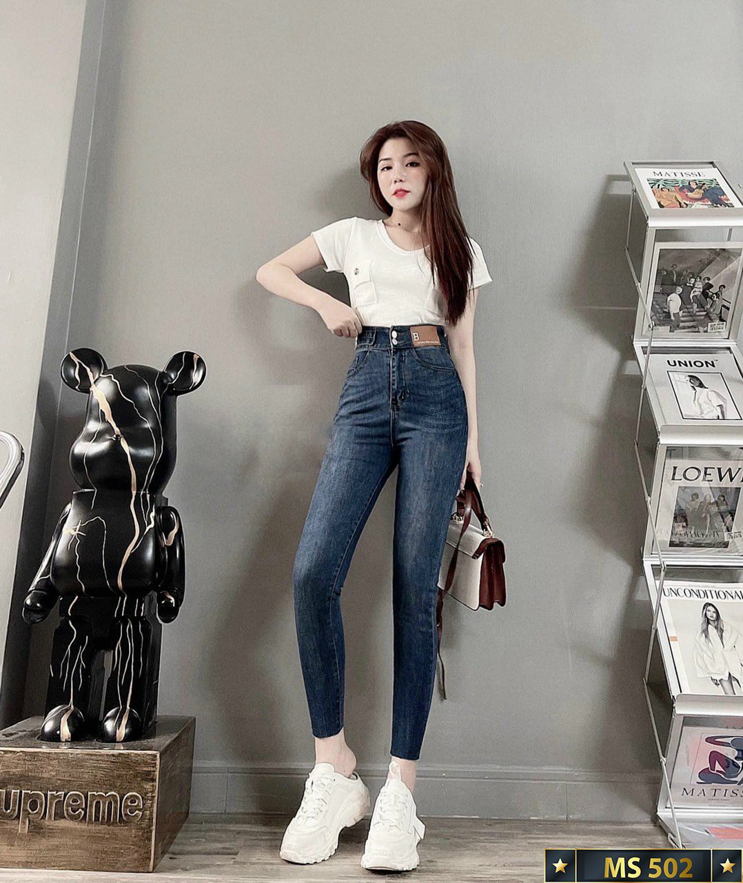 Quần jean nữ cao cấp,chất vải denim siêu hot,from chuẫn hàng shop(ảnh thật shop tự chụp) HUY STORE88 KV042