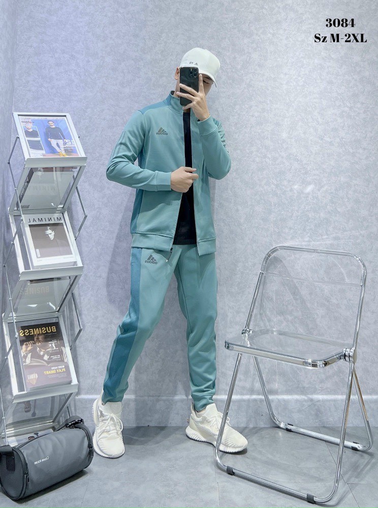 Bộ quần áo thể thao nam Adidas mùa đông cao cấp Hàng loại 1 Bộ thu đông nam mặc nhà dài tay dày dặn
