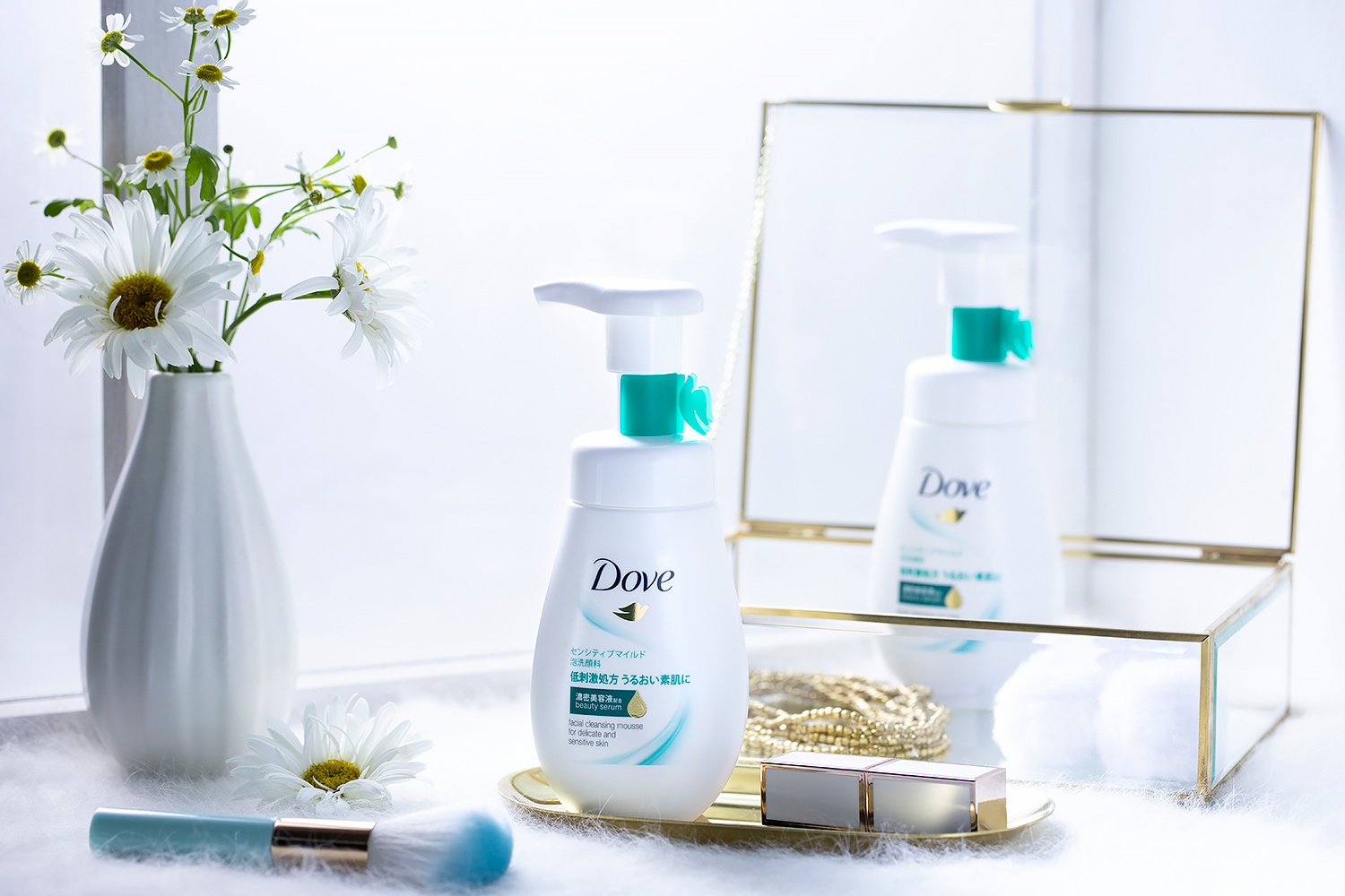 [HCM]Sữa Rửa Mặt Dạng Bọt Dove Tinh Chất Serum Cho Da Nhạy Cảm 160ml Beauty Serum Facial Cleansing Mousse