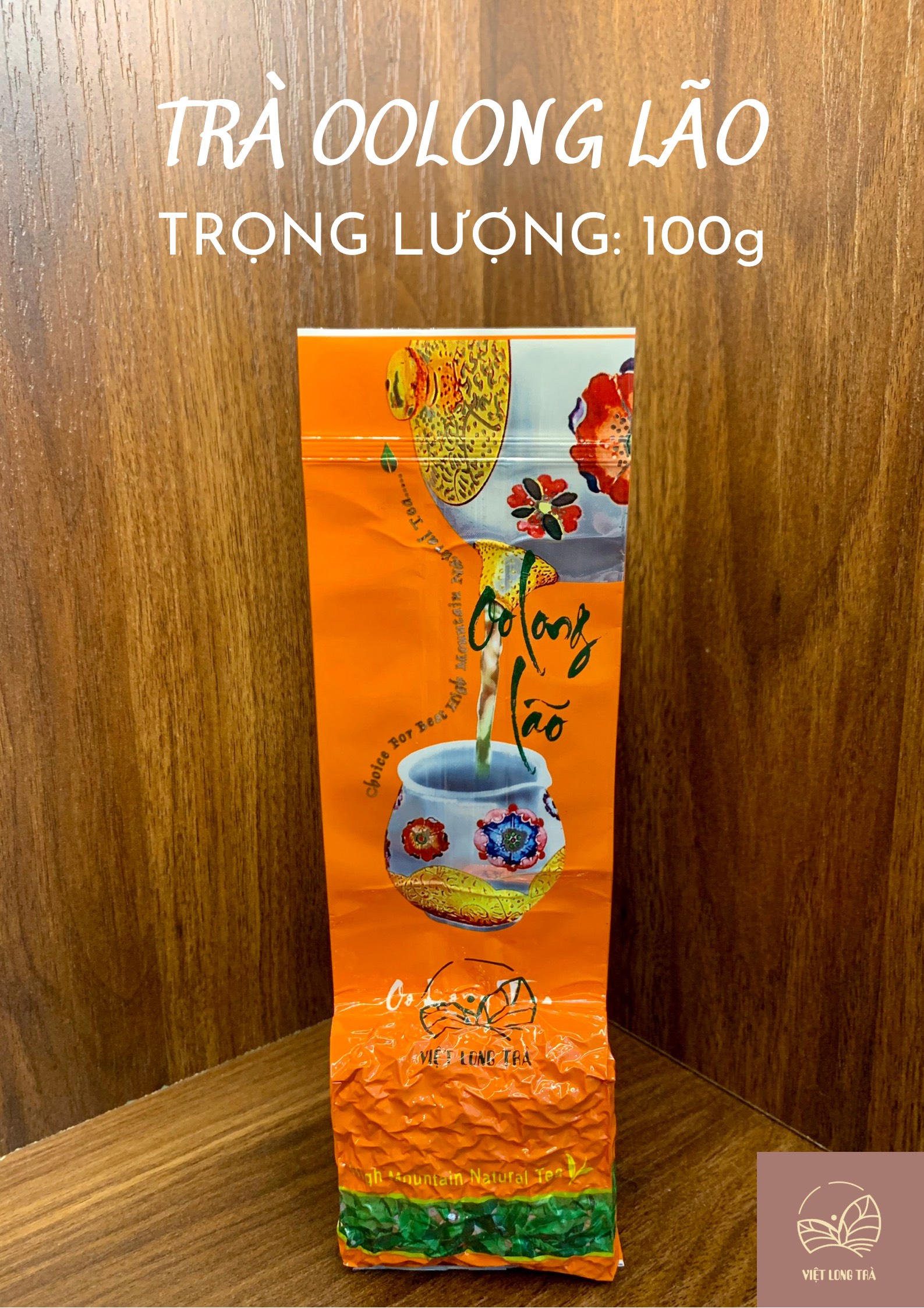 Trà ô long lão - organic tea - 100g - việt long trà