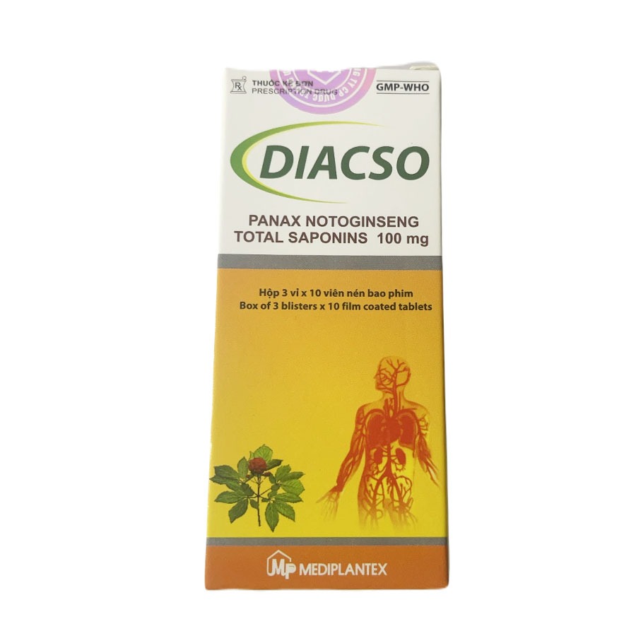 Diacso - Hỗ trợ điều trị đột quỵ , liệt nửa người , nhồi máu não hiệu quả