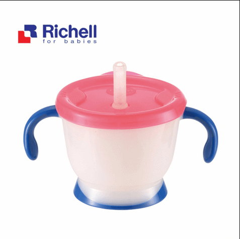 Cốc tập uống 3 giai đoạn cho bé richell 150ml