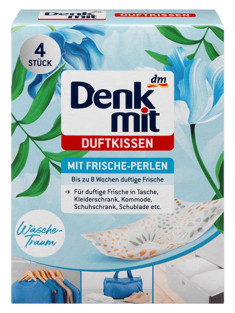 Túi thơm để tủ quần áo denkmit- ⚡hàng đức⚡1 hộp 4 túi- khử mùi ẩm mốc