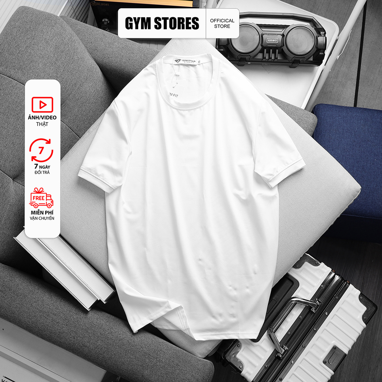 Hcm Men's High-Quality Plain Round-Neck T-Shirt from Standard Fit Men's Clothing Act01