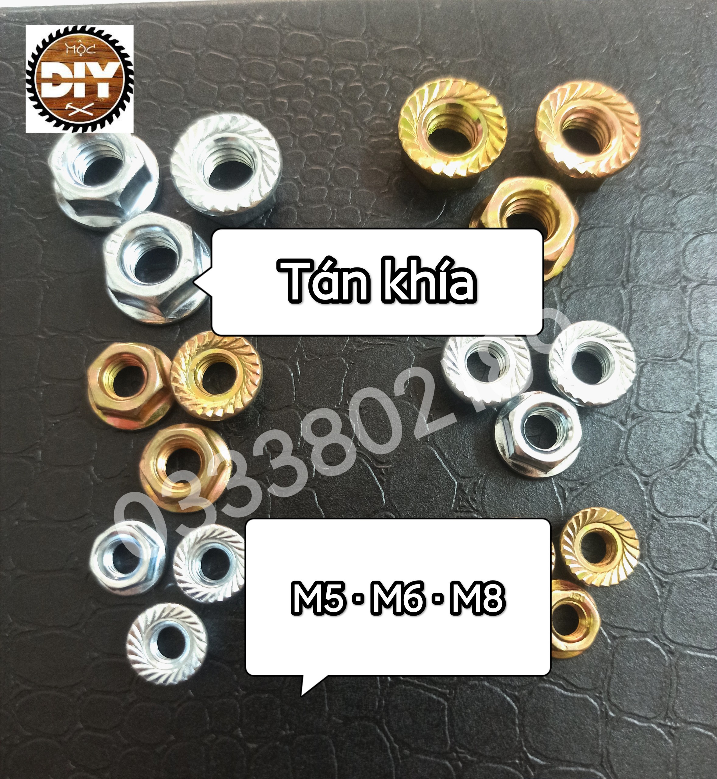 Tán khía/tán bông/tán liền long đền/ ecu liền long đền