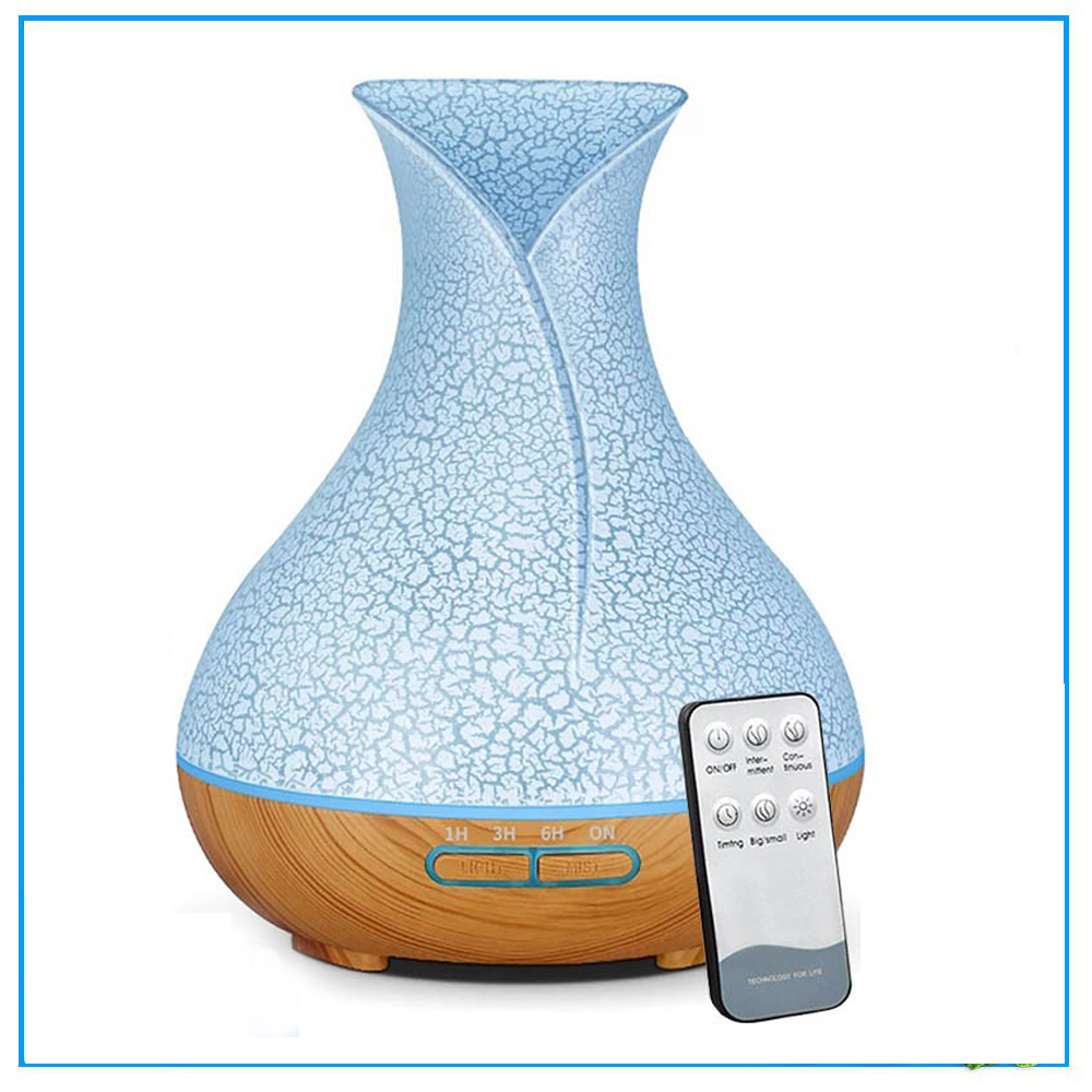 MÁY XÔNG TINH DẦU TIDAMO 550ML Chuyên Dụng Cho Phòng Lớn, Có Điều Khiển Từ Xa, Vân Gỗ Cao Cấp, Đèn LED 7 Màu Trang Trí Phòng, Máy Khuếch Tán Tinh Dầu Công Nghệ Siêu Âm