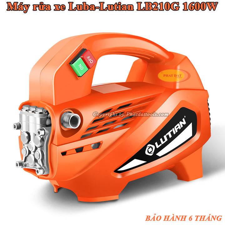 Máy rửa xe cao áp luba-lutian lb210g 1600w-có xịt bọt tuyết-bảo hành 6 tháng