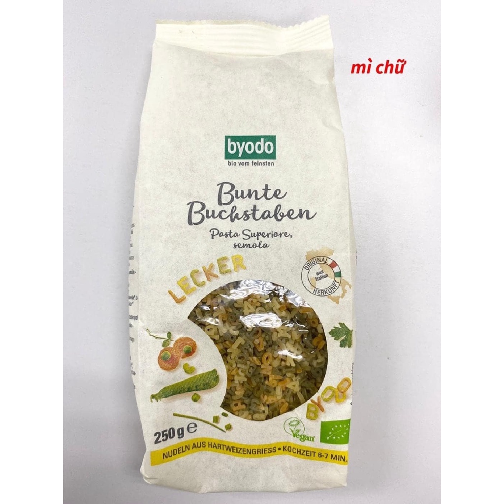 Mỳ chữ hữu cơ Byodo (250g)