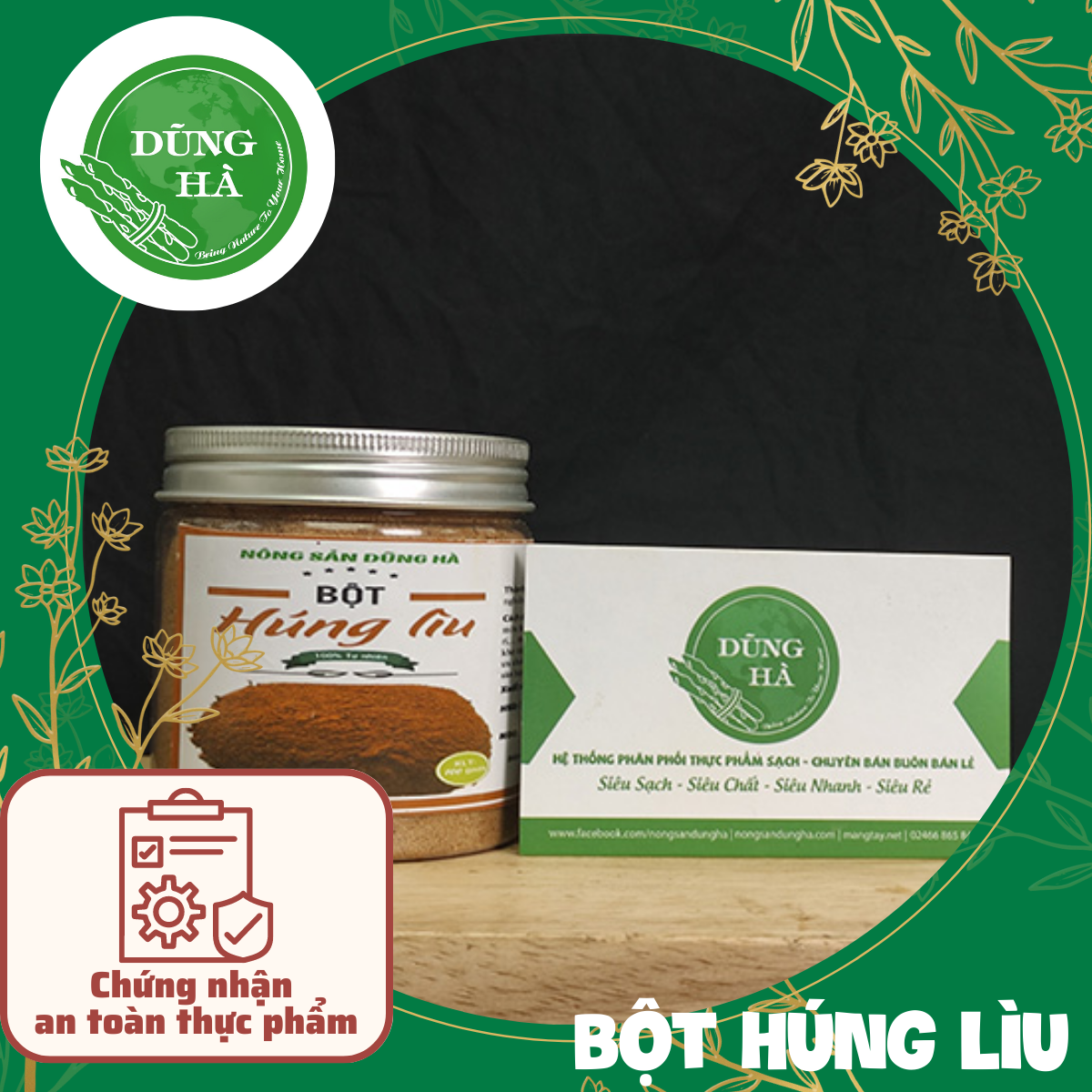 Bột húng lìu, gia vị húng lìu chuẩn vị thơm