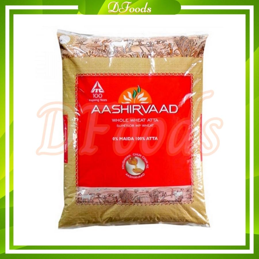 BỘT MỲ NGUYÊN CÁM ATTA Aashirvad 1kg date 10/2024 bột mịn