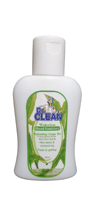 Nước rửa tay gel rửa tay khô dr. clean hương trà xanh sát khuẩn chai 100ml