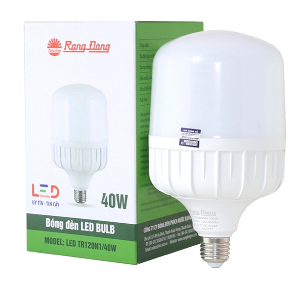 Bóng đèn led trụ rạng đông 40w - model led tr120n1/40w.h