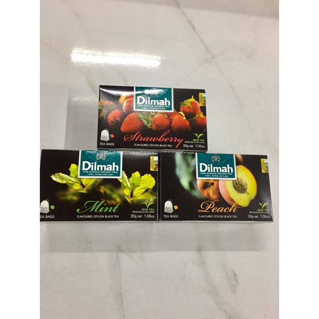 Trà Dilmah hương Dâu  Đào Bạc hà