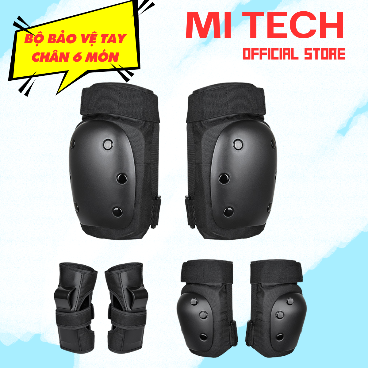Bộ Bảo Vệ Tay Chân Đầu Gối, Đồ Bảo Hộ Tay Chân Cao Cấp Trượt Patin, Xe Đạp Thể Thao Cho Mọi Lứa Tuổi