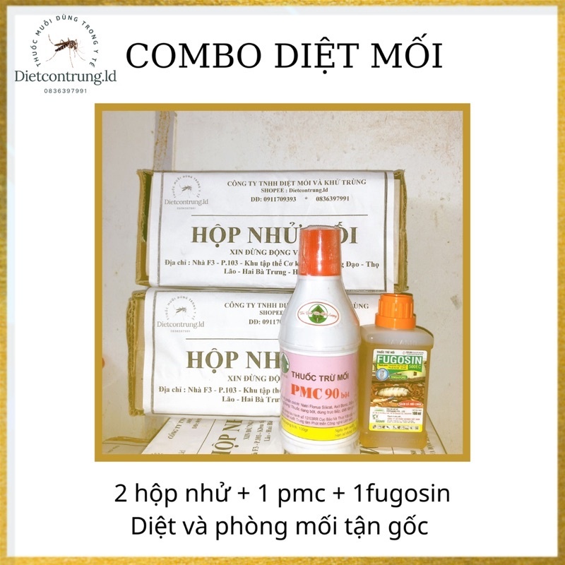 [ COMBO sản phẩm thuốc diệt mối tận gốc kèm thuốc phòng trừ mối quay lại ]