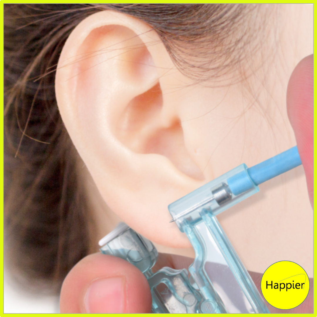 Xỏ lỗ tai dùng 1 lần cơ bản - happier