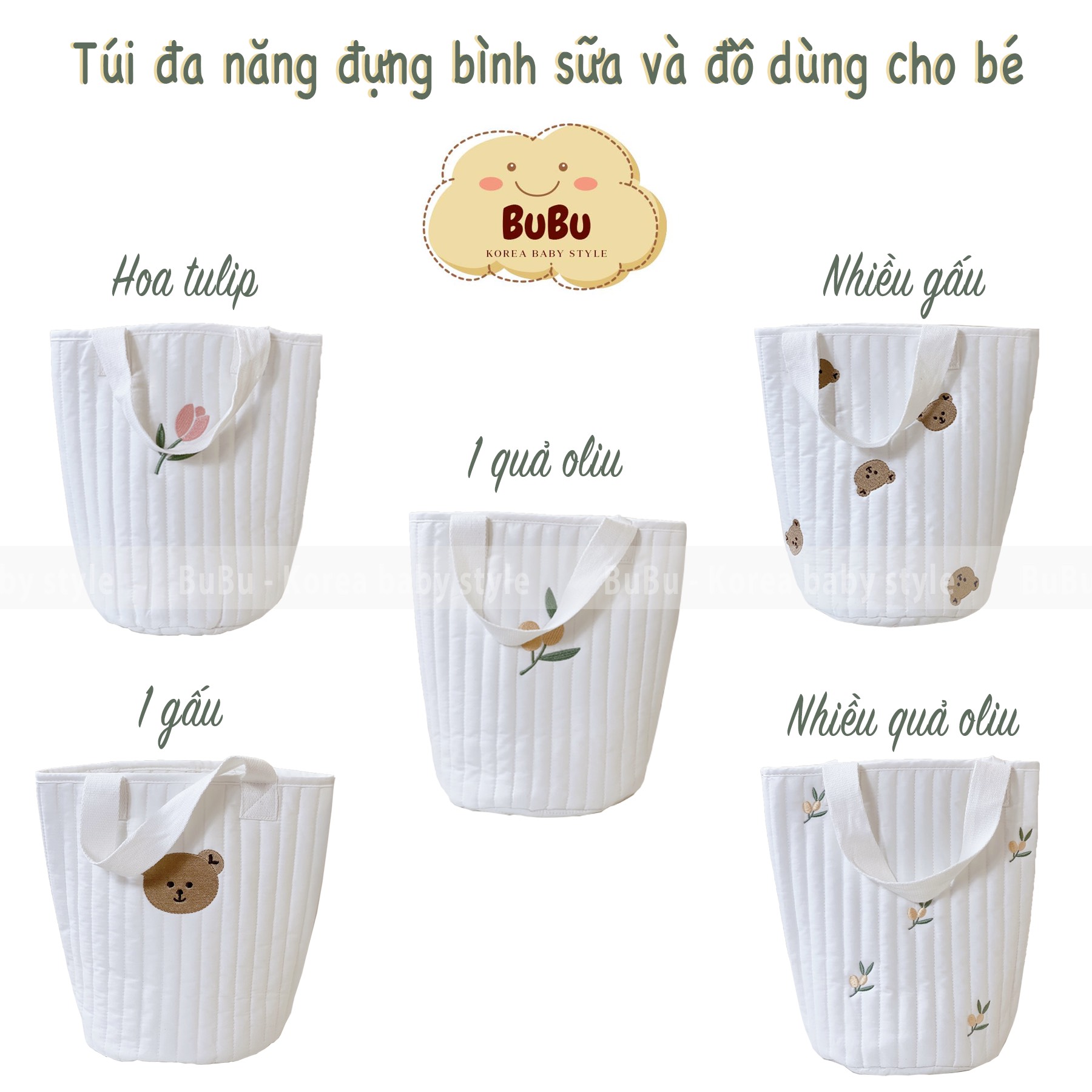 Túi bỉm sữa hàn quốc siêu tiện lợi đựng cả thế giới của mẹ 👛 bubu korea baby style
