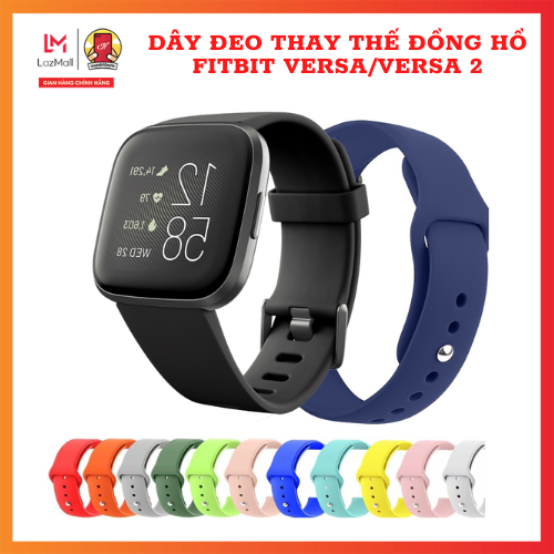 Dây đeo thay thế đồng hồ dây đeo silicon thay thế cho đồng hồ thông minh fitbit versa/versa 2 silicon dẻo